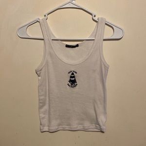 Brandy White Tank Top